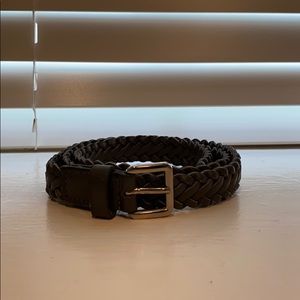 Grey braided belt